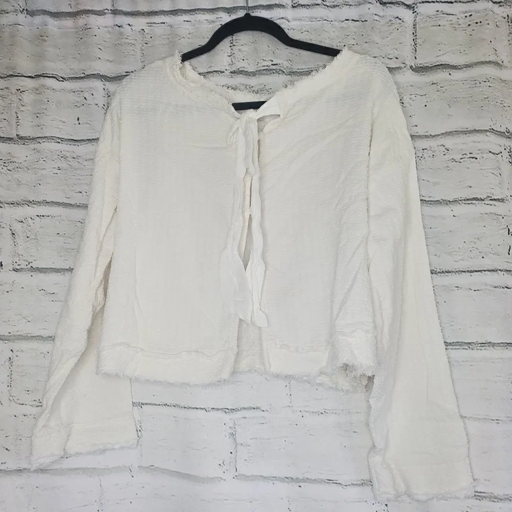 Free people walking in hueco crop sweater